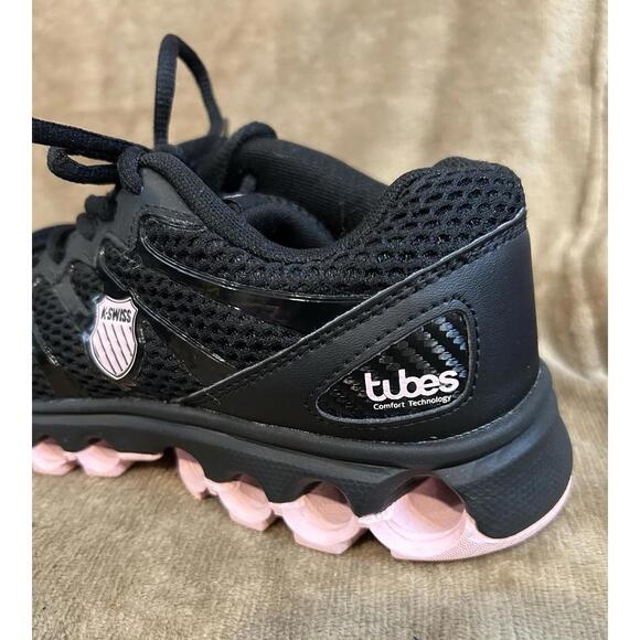 K-Swiss Tubes 200 Womens 8 Black Pink Running Shoe Jogging - Picture 6 of 9